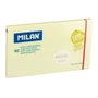 Milán Bloc de 90 notes super adhésives jaune pastel 76 x 127 mm