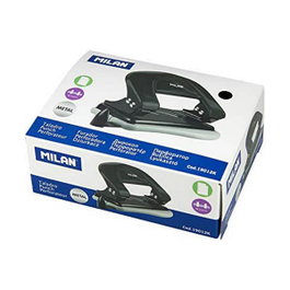 Milán Perforatrice de papier avec guide noir