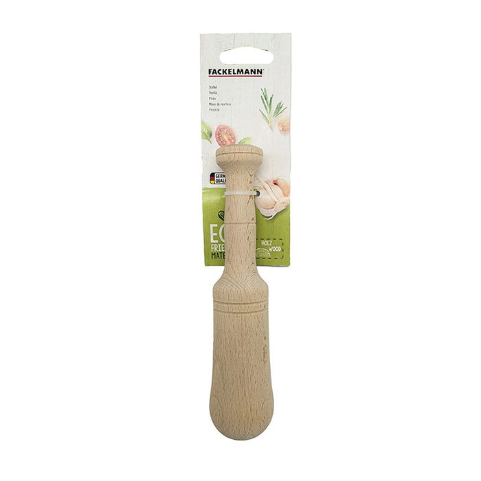Fackelmann Main de mortier bois Ø40 x 190 mm, idéale pour ail persil amandes, référence 30357 Fackelmann Main de mortier bois Ø40 x 190 mm, idéale pour ail persil amandes, référence 30357