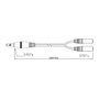 Logilink Adaptateur audio 1 mâle 3,5 mm vers 2 femelles 3,5 mm, 20 cm