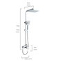 Colonne de douche EDM 01144 Altea ABS
