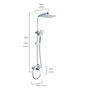 Colonne de douche EDM 01144 Altea ABS