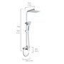 Colonne de douche EDM 01144 Altea ABS