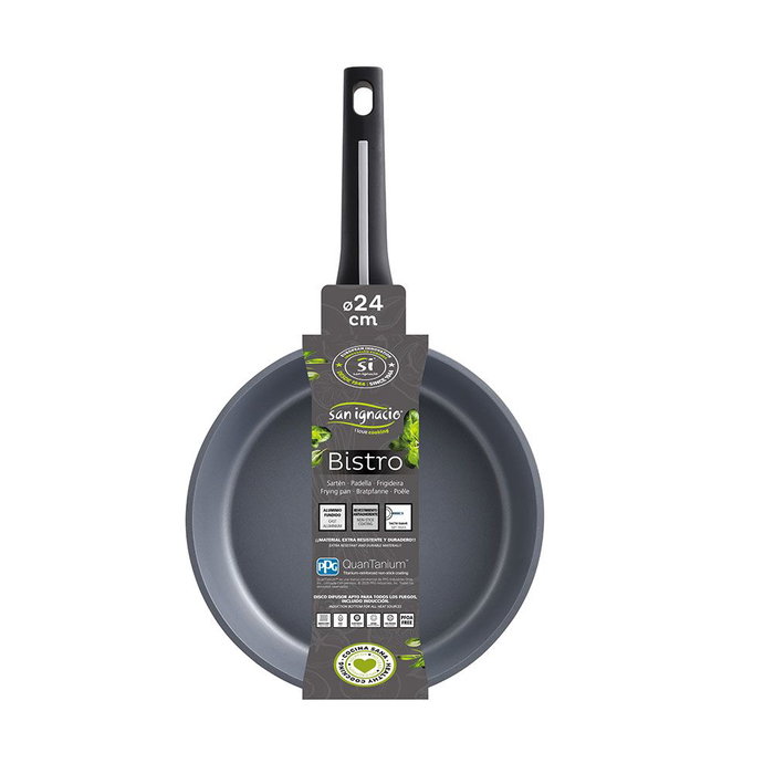 San Ignacio Poêle Bistro Ø24 cm Noir mat et Gris San Ignacio Poêle Bistro Ø24 cm Noir mat et Gris