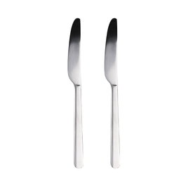 San Ignacio Lot de 2 couteaux Earth en acier inoxydable recyclé, finition brillante