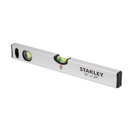 STANLEY Niveau Magnétique Tubulaire Classic en Aluminium - Longueurs disponibles 40 cm, 60 cm, 80 cm, 120 cm