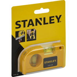 Stanley Niveau à bulle de poche jaune