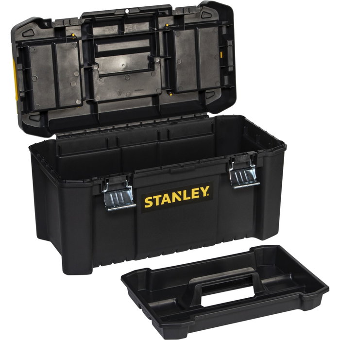 Stanley Essential-Box 19 pouces Boîte à outils Noir et Jaune Stanley Essential-Box 19 pouces Boîte à outils Noir et Jaune