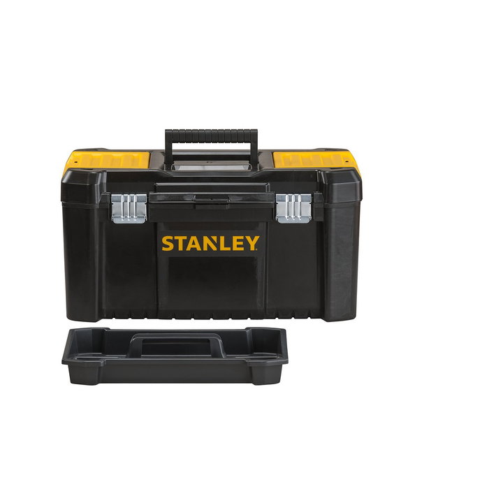 Stanley Essential-Box 19 pouces Boîte à outils Noir et Jaune Stanley Essential-Box 19 pouces Boîte à outils Noir et Jaune
