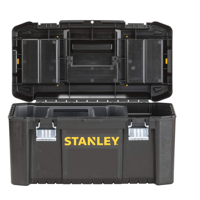Stanley Essential-Box 19 pouces Boîte à outils Noir et Jaune Stanley Essential-Box 19 pouces Boîte à outils Noir et Jaune