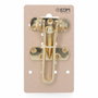 EDM Product Dispositif de retenue de porte 85375 Doré Laiton Zamak 105 mm Sécurité