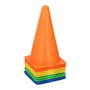 Dunlop Lot de 10 cônes d'entraînement en plastique Ø14 x 23,5 cm, couleurs assorties