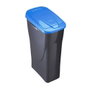 Mondex Ecobin Poubelle avec couvercle bleu/noir Polypropylène 21,5 x 31 x 42 cm 15 l