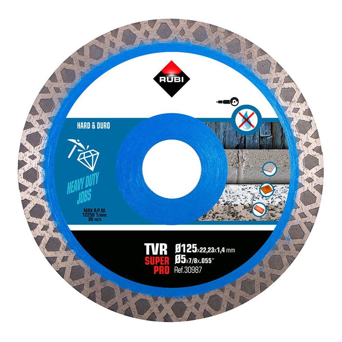 Disque de coupe diamanté Rubi superpro r30987 125 mm Disque de coupe diamanté Rubi superpro r30987 125 mm