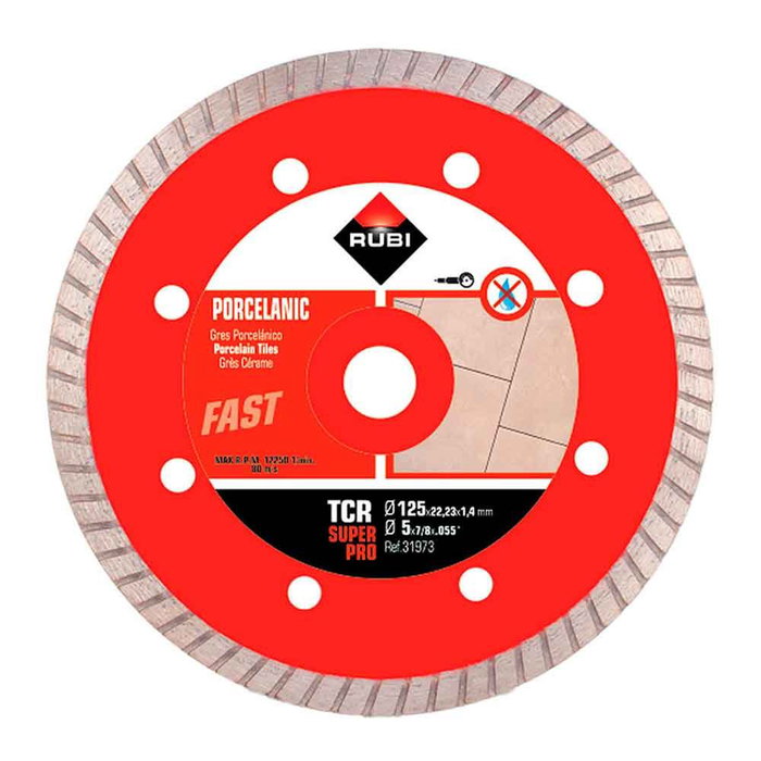 Disque de coupe diamanté Rubi superpro r31973 125 mm Disque de coupe diamanté Rubi superpro r31973 125 mm