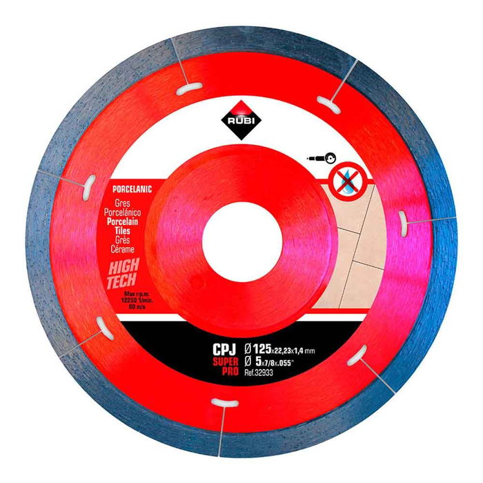 Disque de coupe diamanté Rubi superpro r32933 125 mm Disque de coupe diamanté Rubi superpro r32933 125 mm