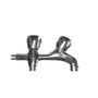 Edm Robinet double pour machine à laver en métal chromé 1/2''
