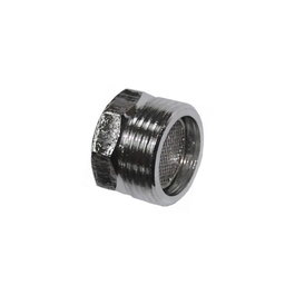 Edm Adaptateur de robinet pour tuyau, femelle 22 mm x mâle 3/4'', chromé
