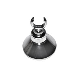 Edm Support de pomme de douche conique chromé acier inoxydable Ø 21 x 68 x 71 mm