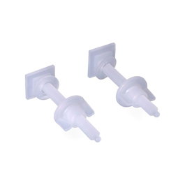 Edm Jeu de vis pour abattant de WC 9 cm blanc