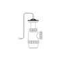 Mirtak Siphon de bouteille extensible v70 1 1/2'' avec chaîne et bouchon