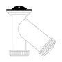 Mirtak Siphon "Y" 1" 1/2 Complet avec Bouchon et Chaîne PVC Blanc pour Lavabo-Bidet