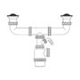 Mirtak Siphon de bouteille extensible v70 avec prise lave-vaisselle et bouchons