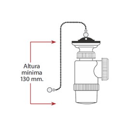 Mirtak Mini siphon de bouteille extensible V70 avec chaîne et bouchon