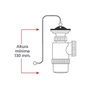 Mirtak Siphon d'Évier v70 Plastique PVC Extensible Multicolore