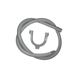 Edm Manguera de sortie de vidange de laveuse 1,5 m gris