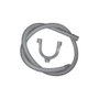 Edm Manguera de sortie de vidange pour lave-linge 1,5 m, Gris