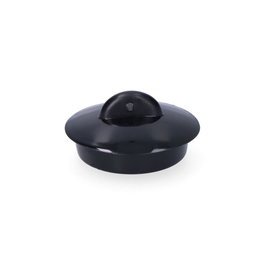 Edm Bouchon d'évier en caoutchouc Ø 45mm Noir