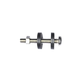 Edm Jeu de deux vis de levier pour réservoir de chasse d'eau, 3x16 mm, Laiton, Chromé