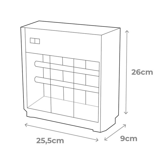 Edm 06021 Tapette à insectes électrique professionnelle, chromé/noir, 2 x 6W, 30 m², 25,5 x 9 x 26 cm
