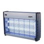 Edm Tueur d'insectes électrique professionnel chromé/noir 2x15W 100m² 48x9x30 cm