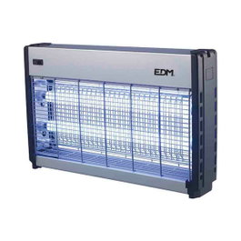 Edm Tue-insectes électrique professionnel 2 x 15W Chrome/noir