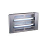 Edm Atrapa insectes avec plaque adhésive 2x15W 100m² 61x8,5x35cm intérieur chromé