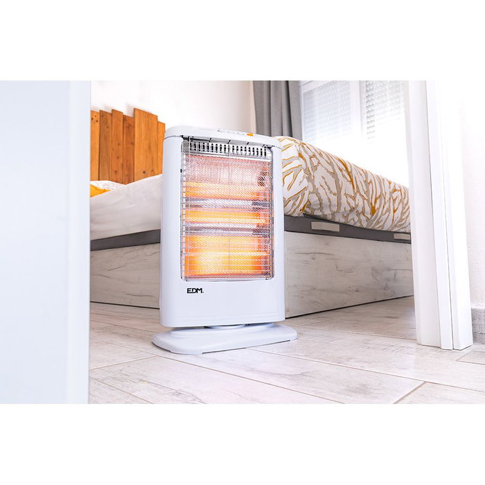 Edm Radiateur oscillant à quartz 400/800/1200 W modèle économique