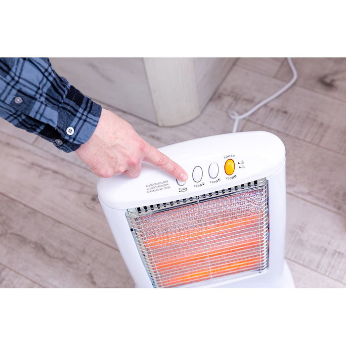 Edm Radiateur oscillant à quartz 400/800/1200 W modèle économique