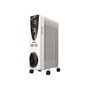 Edm Radiateur à huile 2500 W 11 éléments Blanc Silencieux avec Thermostat