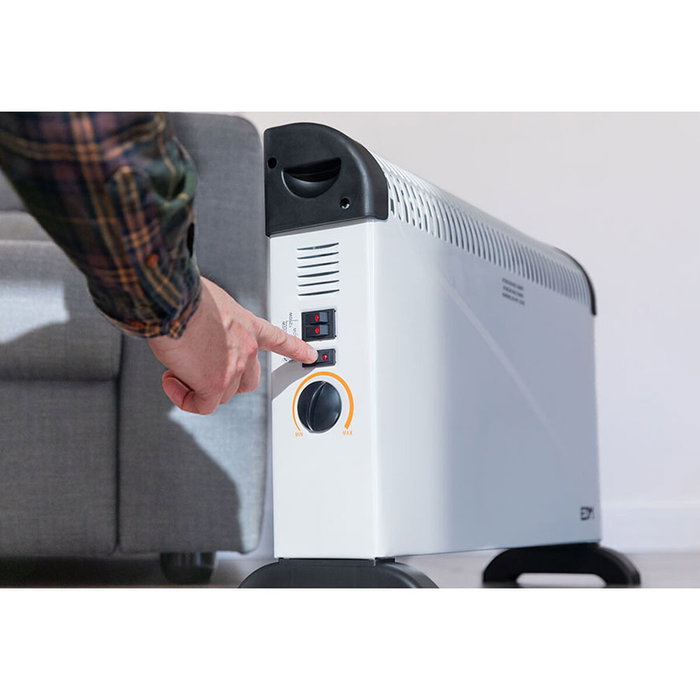 Chauffage à Convection Electrique EDM 07134 07134 Blanc 2000 W