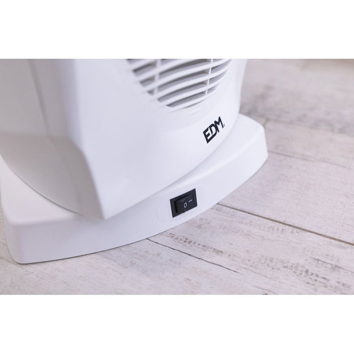 Edm Calefactor compacto oscilante 1000 - 2000 w blanc