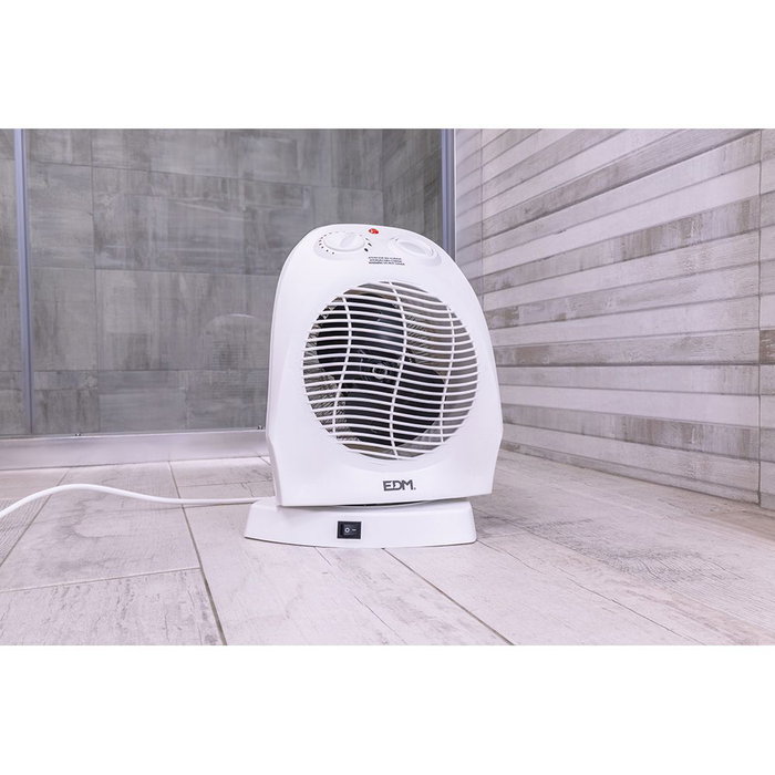 Edm Calefactor compacto oscilante 1000 - 2000 w blanc