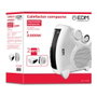 Edm Calefacteur compact 2 en 1 blanc, 1000 - 2000 W