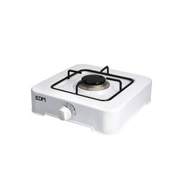 Edm 1 fuego Réchaud de gaz émaillé blanc 2 100 W 32 x 33 x 8 cm