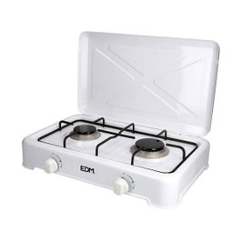 Edm Réchaud à gaz émaillé 2 foyers blanc