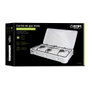Edm Cuisinière à gaz émaillée 3 feux - Blanc - 60x37x10 cm - Butane extérieur