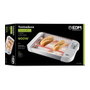 Edm Tostadora Multitostador Plana 600W 6 Températures Minuterie Acier Inoxydable Chromé Blanc