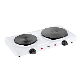 Edm Plaque de cuisson électrique 2 foyers 1500 W