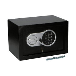 Safe Alarm Coffre-fort renforcé avec combinaison électronique, Noir